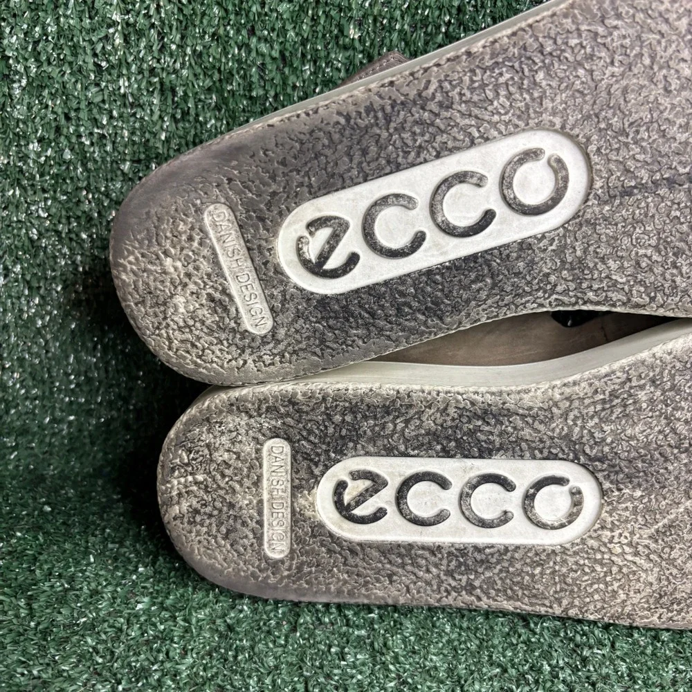 ECCO Flowt Luxe Buckle Corksphere Double Strap Comfort Slide Sandal Taupe Men 13